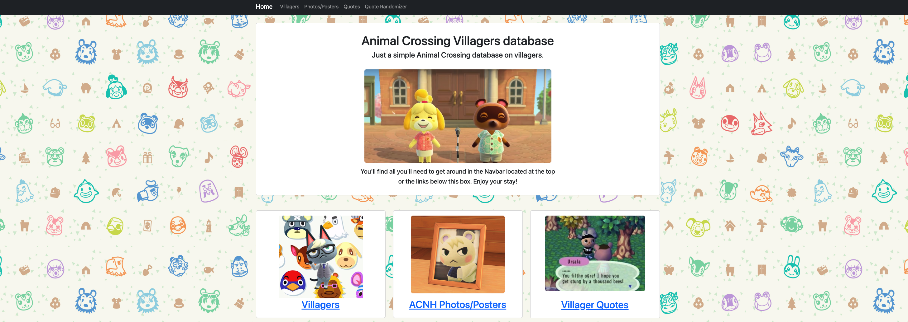 Screenshot of Michelle KG's Homepage